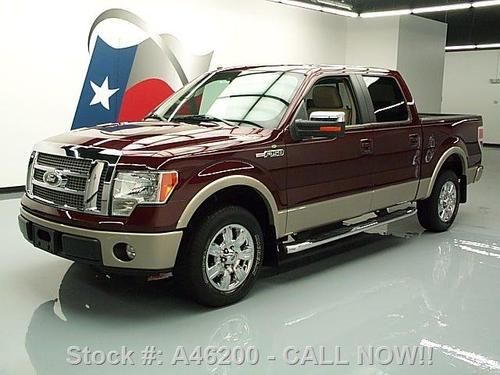 2009 ford f-150 lariat crew sunroof nav rear cam 20k mi texas direct auto