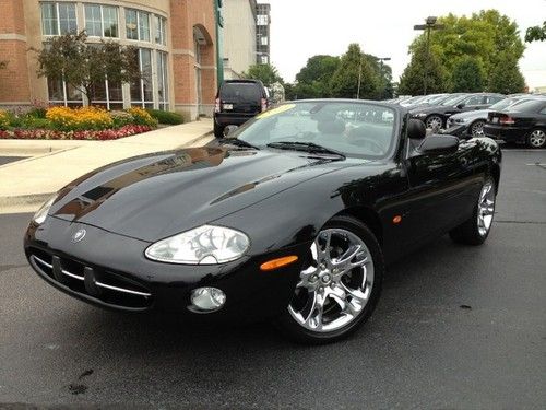 Super clean xk8 convertible navigation heated leather low miles carfax certified