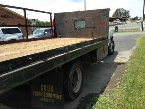 1995 chevrolet 3500 hd with 16' wood &amp; steel flat bed