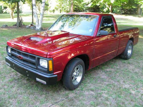 1987 candy apple red chevy s10 pickup