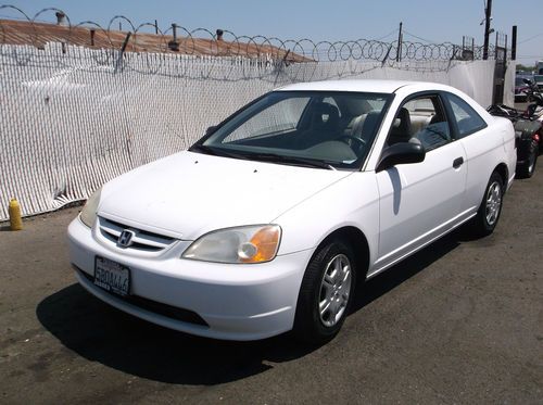 2001 honda civic, no reserve