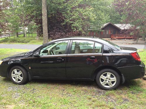 2007 saturn ion - black w tan interior - 82k miles - like new condition