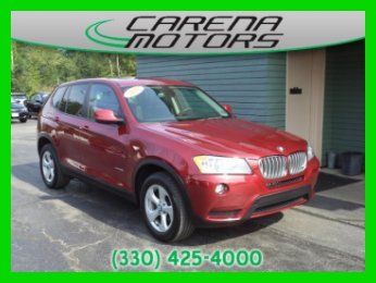 2011 bmw used x3 xdrive28i red panoramic roof free one 1 owner clean carfax x 3