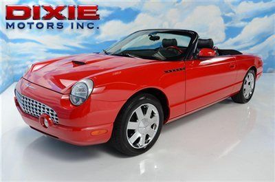 Ford thunderbird convertible removable hard top power soft top leather low miles