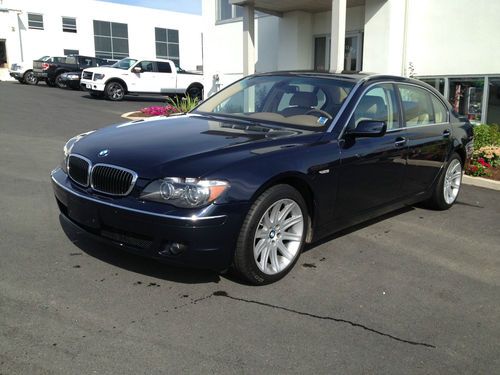 2008 bmw 750 li, only 32000 miles, dark blue with natural leather