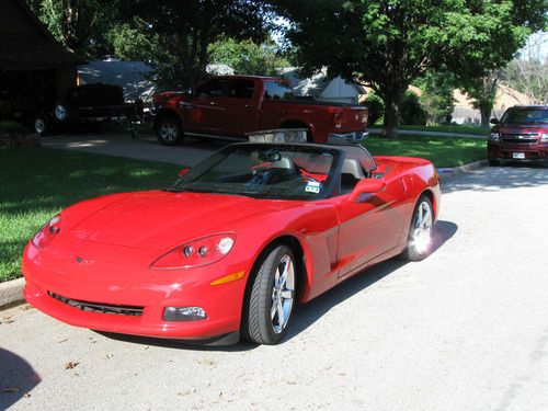 Red 2009 corvette convertible