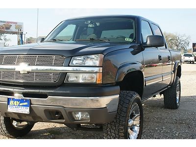 2004 chevrolet silverado 4x4 crewcab lifted z71, nitto tires, chrome wheels