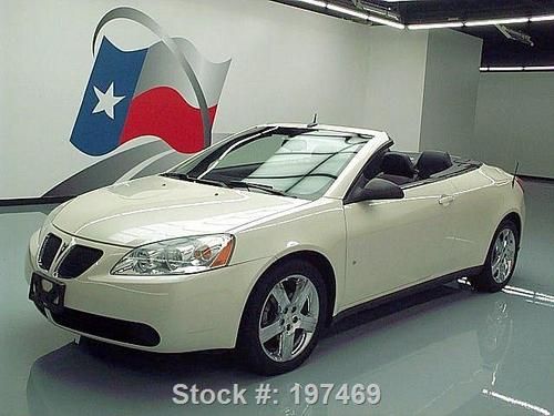 2009 pontiac g6 gt hardtop convertible htd leather 72k texas direct auto