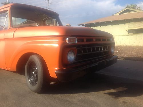 Dropped custom 1966 pickup matte orange