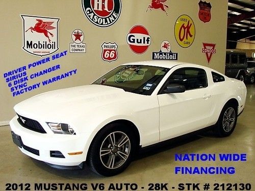 2012 mustang,v6,automatic,leather,6 disk cd,sync,17in whls,28k,we finance!!