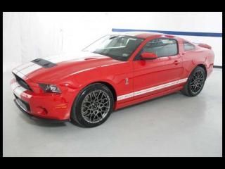 13 ford mustang 2dr cpe shelby gt500 race red black leather navi  brand new