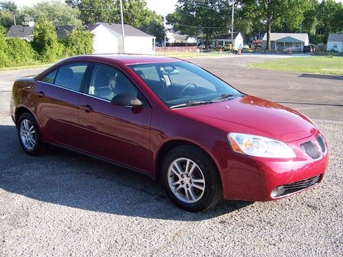 2006 pontiac g6 4 door automatic maroon best offer warranty available used 4d