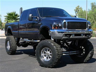 2001 ford f350 7.3l diesel crew 4x4 long bed only 41k actual miles custom clean