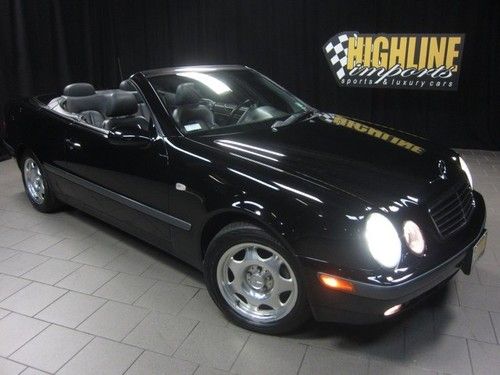 1999 mercedes clk320 cabriolet, black/black, super clean 4 seater, 1 owner