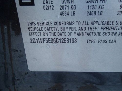 2012 Chevrolet Impala LT, non salvage, drive it home, clear title, chevy, image 5