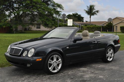 1999 mercedes clk 320 florida car runs great looks low low reserve 3 day sale