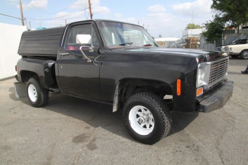 1977 chevy scottsdale stepsidetruck1500 350 4x4 8 cylinder no reserve