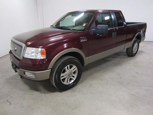 05 ford f-150 lariat 4x4 ext cab long bed 5.4l triton v8 2 owner co 80+ pics