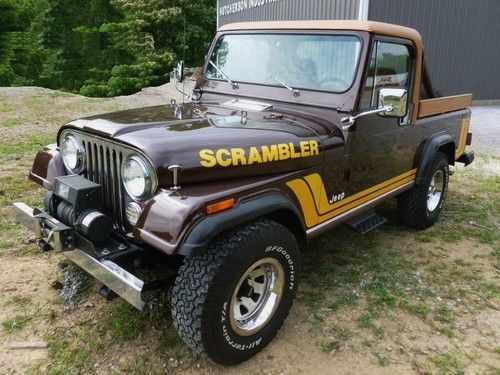 1981 jeep scrambler base sport utility 2-door 4.2l winch, ps pb 4x4 fac air