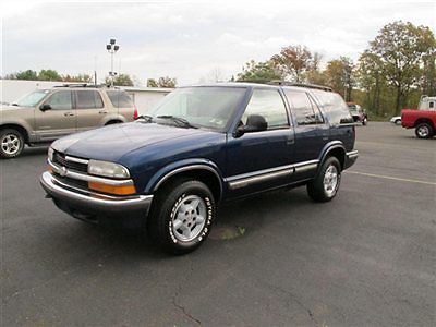 No reserve 98 chevy blazer ls, 4 door, v6, automatic, blue, roof rack