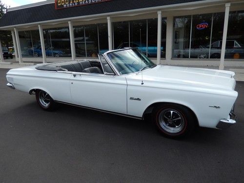 1965 plymouth satellite convertible 383 factory tach recent frame up restoration