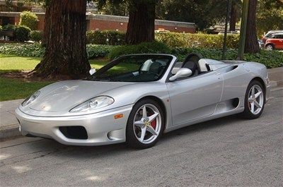 2001 ferrari 360 spider,slvr/blk, belt&amp;chassis service