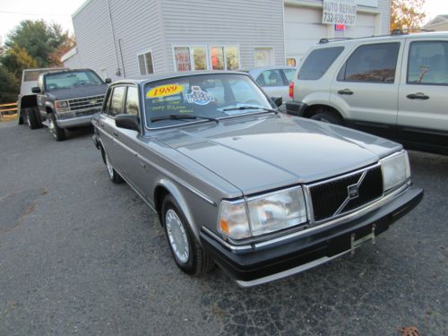 Dark gray w/ black cloth interior.  this is an estate car with only 82,720 miles
