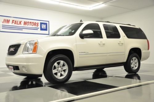 White diamond 2013 yukon xl slt 2 dvd screens heated leather 4wd camera awd 12