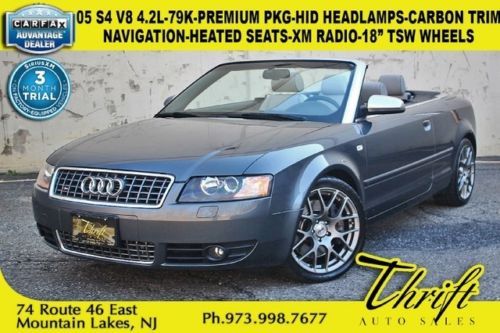 05 s4 v8 4.2l-79k-premium pkg-navigation-heated seats-xm radio