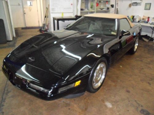 1994 chevrolet corvette convertible mint black on tan l