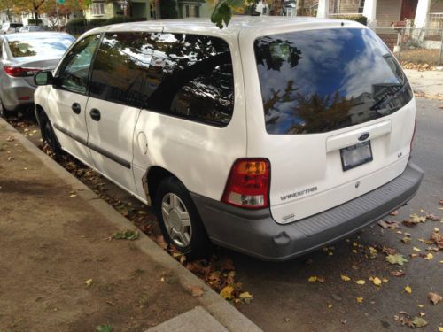 2002 white ford windstar lx mini passenger van 4-door 3.8l