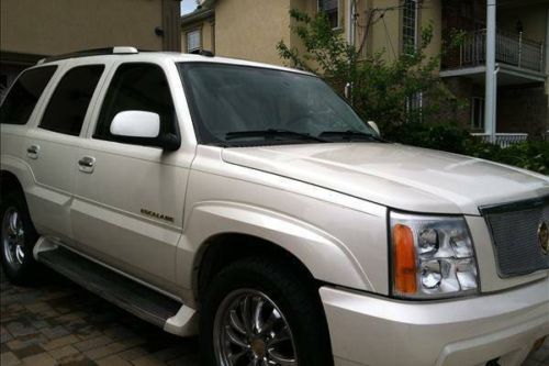 2005 cadillac escalade gold series white diamond