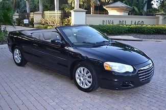 2004 chrysler sebring convertible gtc black with brown leather, alloy no reserve