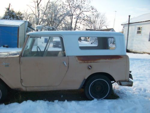 1962 ih scout all wheel drive    no reserve!!!!!