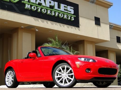 2008 mazda mx-5 miata, touring, 6 speed, red, black cloth, amazing condition