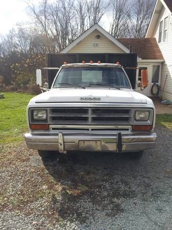 1989 dodge 350 cummins flat bed