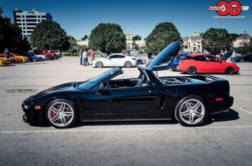 1995 acura nsx-t comptech supercharged, black on black, advan wheels, super fast