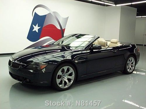 2007 bmw 650i convertible auto leather hud nav 41k mi!! texas direct auto