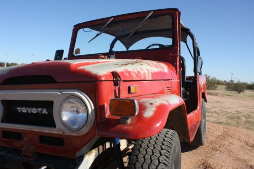 1974 toyota land cruiser fj40 soft top fst complete &amp; original fj unrestored