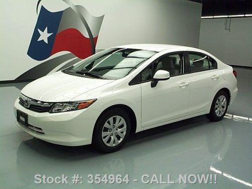 2012 honda civic lx sedan auto cruise control 19k miles texas direct auto