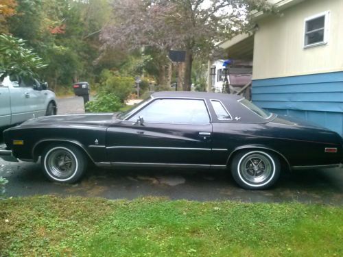 1975 buick regal 31000 original miles. 350 2 barrel black on black all leather i