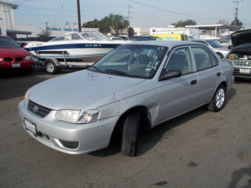 2001 toyota corolla, no reserve