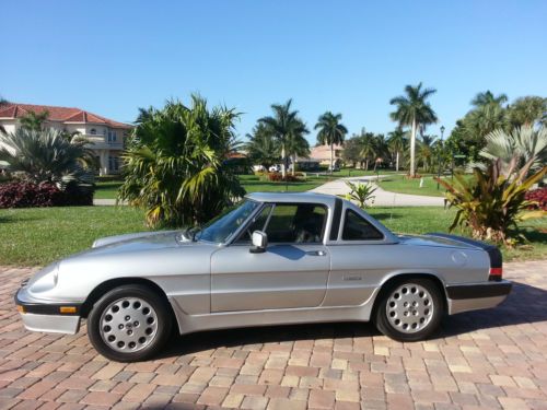 1988 alfa romeo spider quadrifoglio convertible 2-door 2.0l