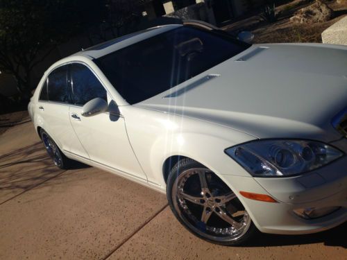 2007 mercedes s550/sharp car/lorinser spoilers/new tires/20&#034; gianelle rims