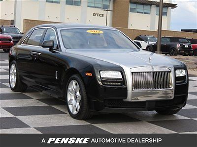 2012 rolls royce ghost ext wheel base~stainless hood~black/tan~in az