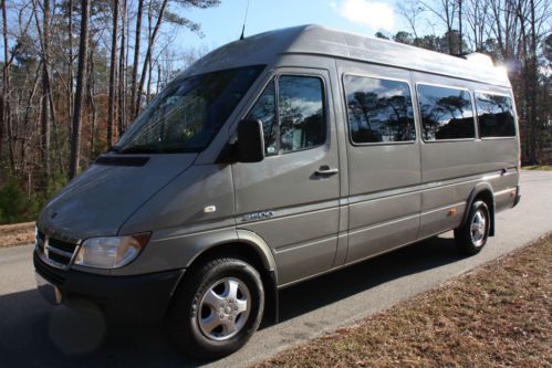 2006 dodge sprinter 2500 super high ceiling 10 passenger w/ oem aux heater 158wb