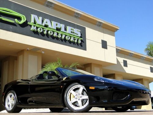 04 360 spider - rare 6-speed manual!! triple black - only 6k miles - serviced