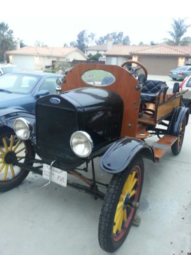 Ford, model t, pick-up, black, leather, wood trim, 4 cylinder, ruckstell, 1924