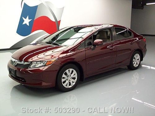 2012 honda civic lx sedan 5-speed cruise ctrl 29k miles texas direct auto