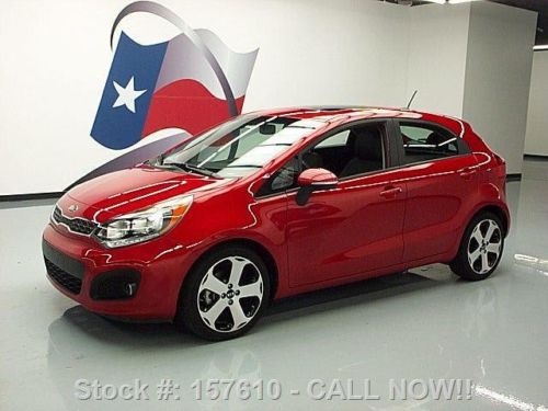 2013 kia rio sx premium htd leather sunroof nav 19k mi texas direct auto